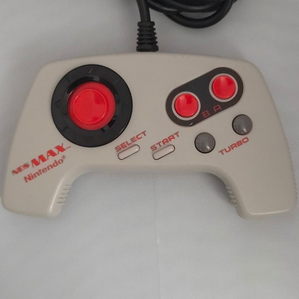 Nintendo NES-027 NES MAX Controller Gray Turbo‎ NTSC-U Tested & Clean